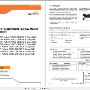 Jacobsen Lightweight Fairway Mower LF550 LF570 Parts Manual 4305437 B 2015 (1)