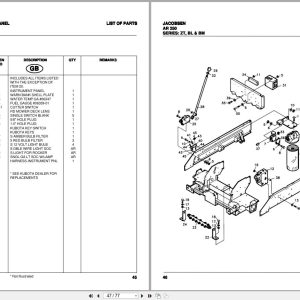 Jacobsen Mower Ar250 Ar250 Turbo Parts Maintenance Manual 24353G 2000 (2)