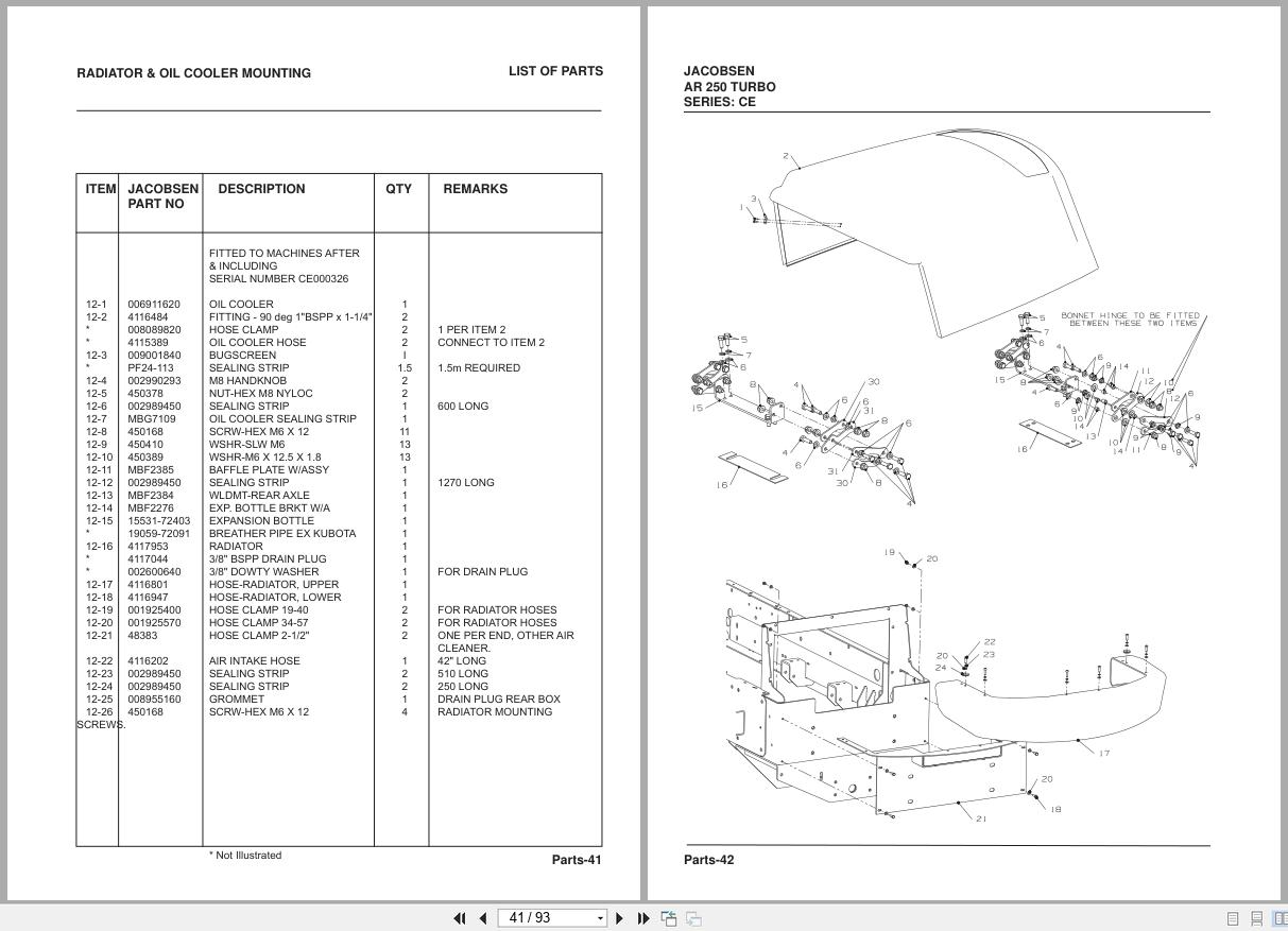 Jacobsen Mower AR250 Parts Manual (2)