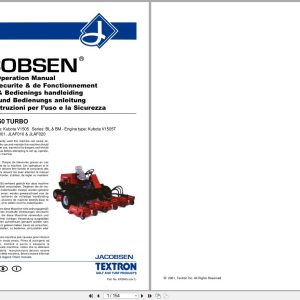 Jacobsen Mower AR250 Safety Operation Manual 24354GR1 2001 EN FR DE IT NL (1)