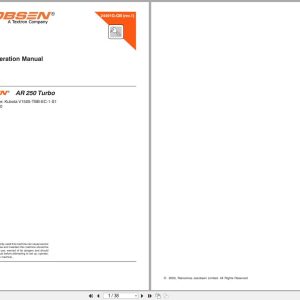 Jacobsen Mower AR250 Safety Operation Manual 24491G GB R1 2003 (1)