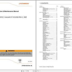Jacobsen Mower AR331 Safety Operation Maintenance Manual 679459 B GB 2018 (1)