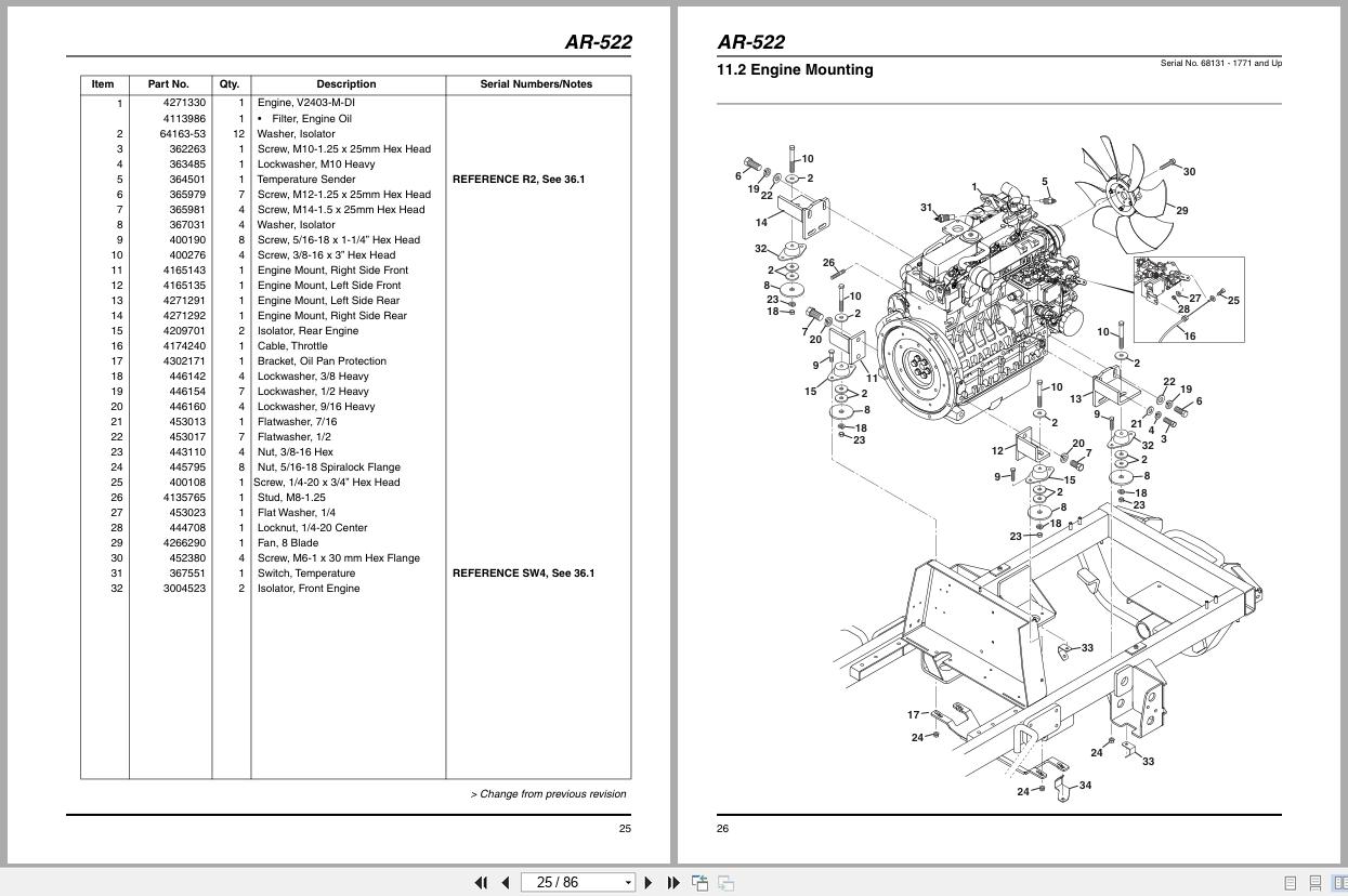 Jacobsen Mower AR522 Parts Manual 4273091 B 2015 (2)