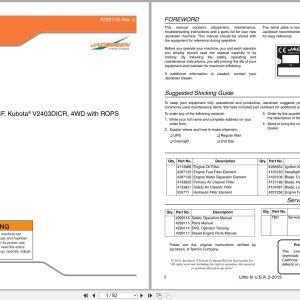 Jacobsen Mower AR522 Parts Manual 4299115 A 2015 (1)