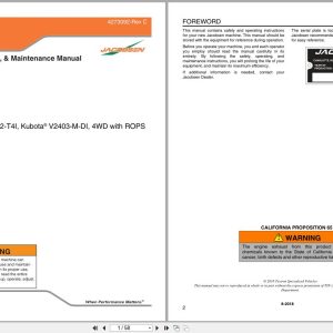 Jacobsen Mower AR522 Safety Operation Maintenance Manual 4273092 C 2018 (1)