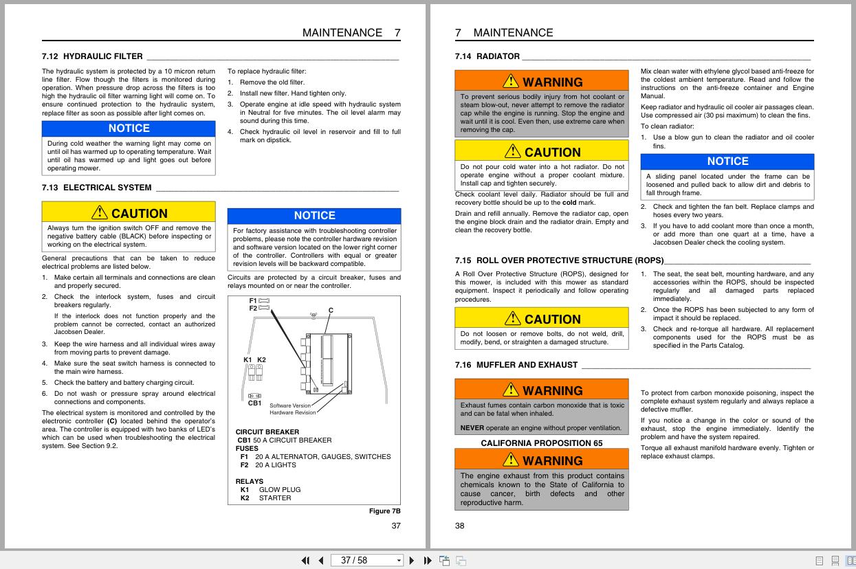 Jacobsen Mower AR522 Safety Operation Maintenance Manual 4273092 C 2018 (2)
