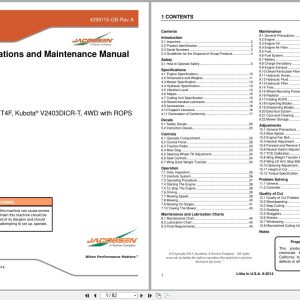 Jacobsen Mower AR722T Safety Operation Maintenance Manual 4290892 GB RB 2014 (1)