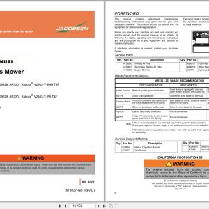 Jacobsen Mower AR730 Parts Manual 673837 D 2024 (1)
