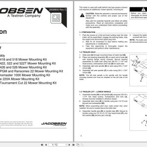 Jacobsen Mower Caddy Instruction Sheet 2809850 C (1)