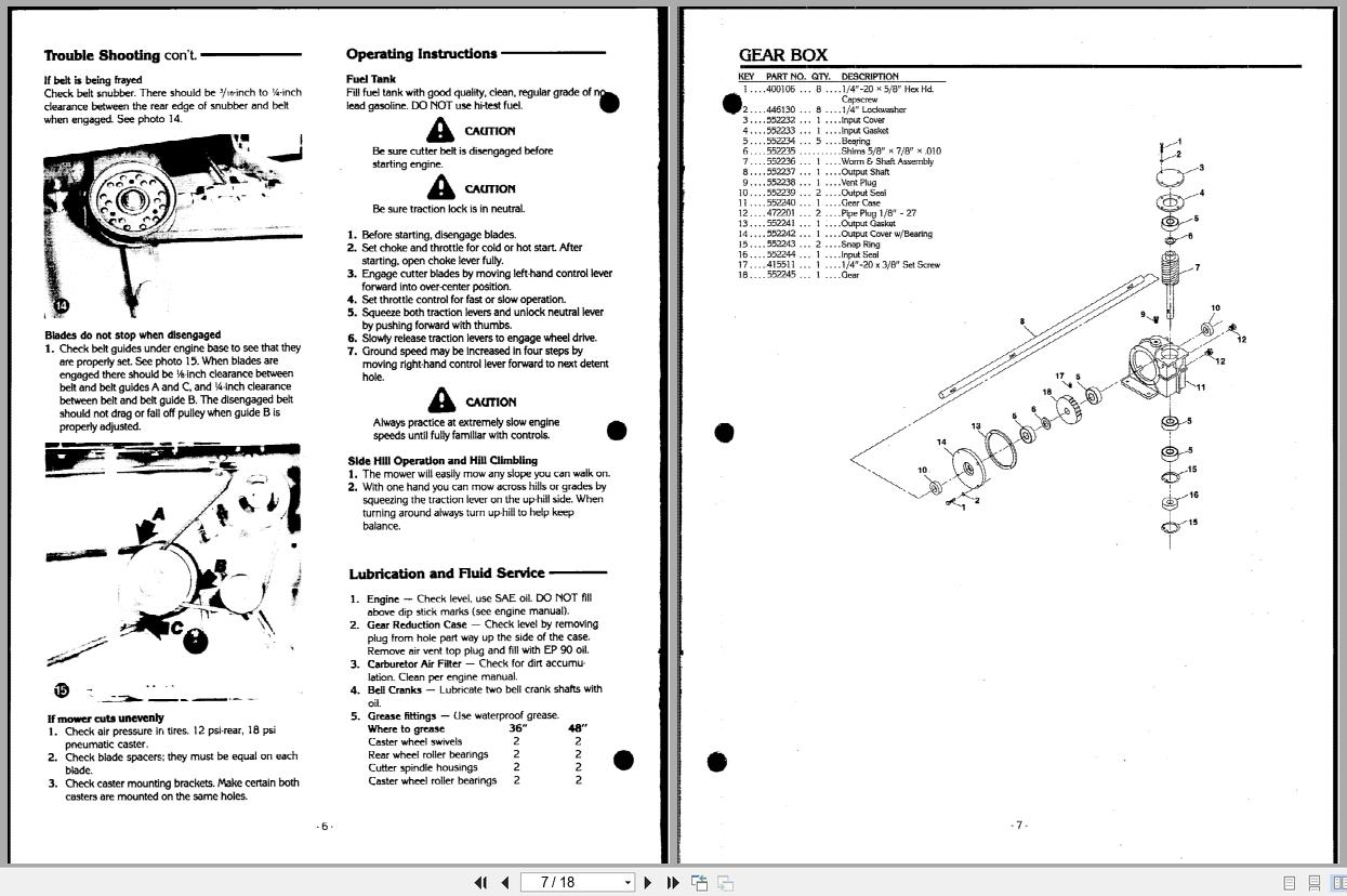 Jacobsen Mower Crew Chief Operators Parts Manual 363727 (3)