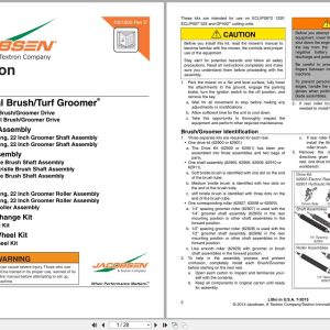 Jacobsen Mower ECLIPSE 322 Instruction Sheet 4301895 D (1)