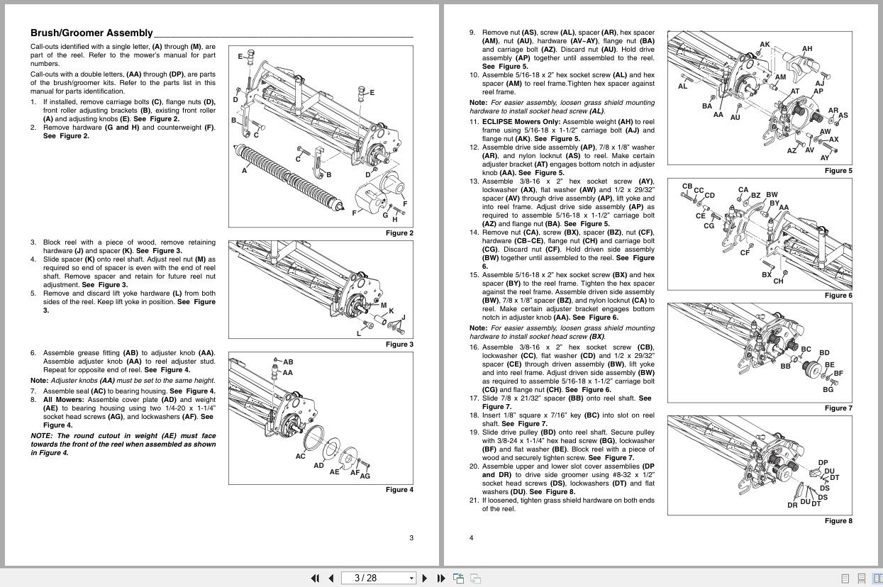 Jacobsen Mower ECLIPSE 322 Instruction Sheet 4301895 D (2)