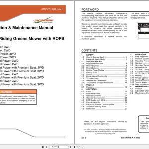 Jacobsen Mower ECLIPSE 322 Safety Operation Manual 4187720 GB 2015 (1)