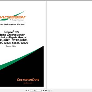 Jacobsen Mower ECLIPSE 322 Technical Repair Manual 4271491 EN RP P1 2012 (1)