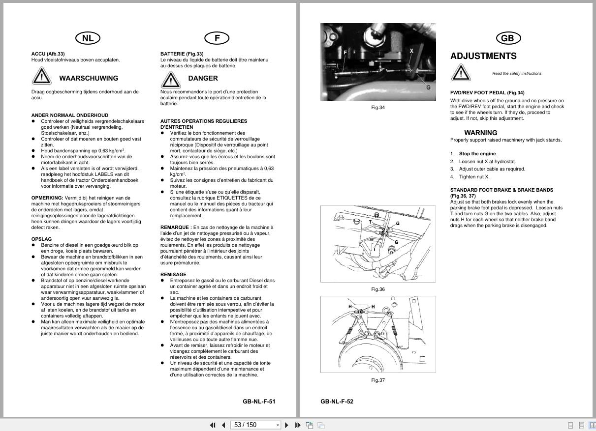 Jacobsen Mower Fairway 250 305 405 Safety Operation Manual 24341GR0 2000 ML (2)
