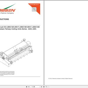 Jacobsen Mower Fairway 250 Field Kit Fitting Instructions 24777G GB R5 2013 (1)