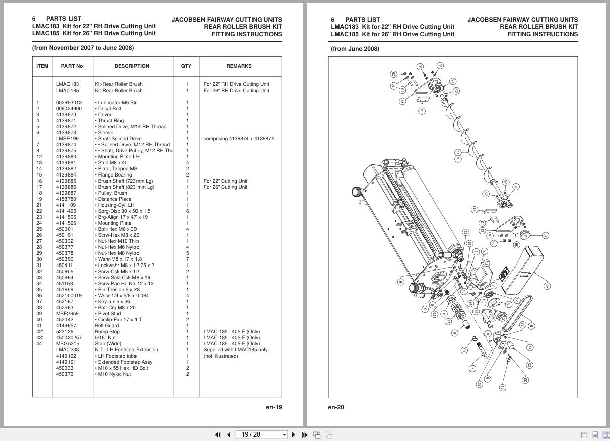 Jacobsen Mower Fairway 250 Field Kit Fitting Instructions 24777G GB R5 2013 (3)