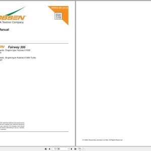 Jacobsen Mower Fairway 305 Maintenance Manual 24494G GB R6 2009 (1)