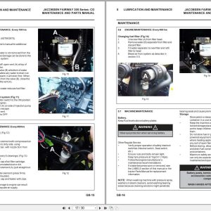 Jacobsen Mower Fairway 305 Maintenance Manual 24494G Gb R6 2009 (2)