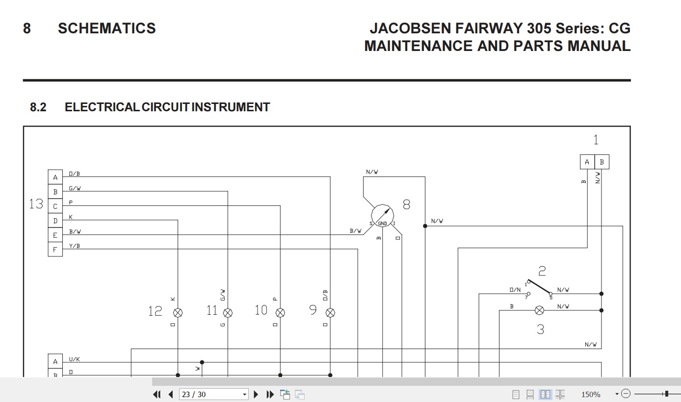 Jacobsen Mower Fairway 305 Maintenance Manual 24494G GB R6 2009 (4)