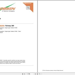 Jacobsen Mower Fairway 305 Parts Manual 24867G R0 2010 (1)