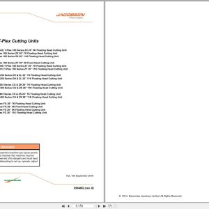 Jacobsen Mower Fairway And T Plex Cutting Unit Parts Manual 25048G R0 2016 (1)