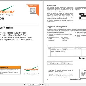 Jacobsen Mower Fairway Trueset Reels Instruction Sheet 4258372 A 2012 (1)
