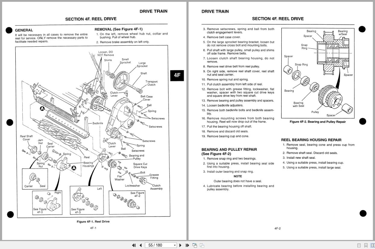 Jacobsen Mower Greens King 400 Series Service Repair Manual 4171643 1995 (2)