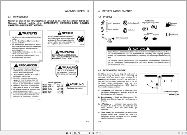 Jacobsen Mower Greens King 500 Series Safety Operation Manual 2811175-ML1 2003 Jacobsen Mower Greens King 500 Series Safety Operation Manual 2811175 Ml1 2003 (2)