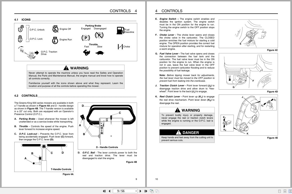 Jacobsen Mower Greens King 500 Series Technical Manual 4124342 2002 (2)