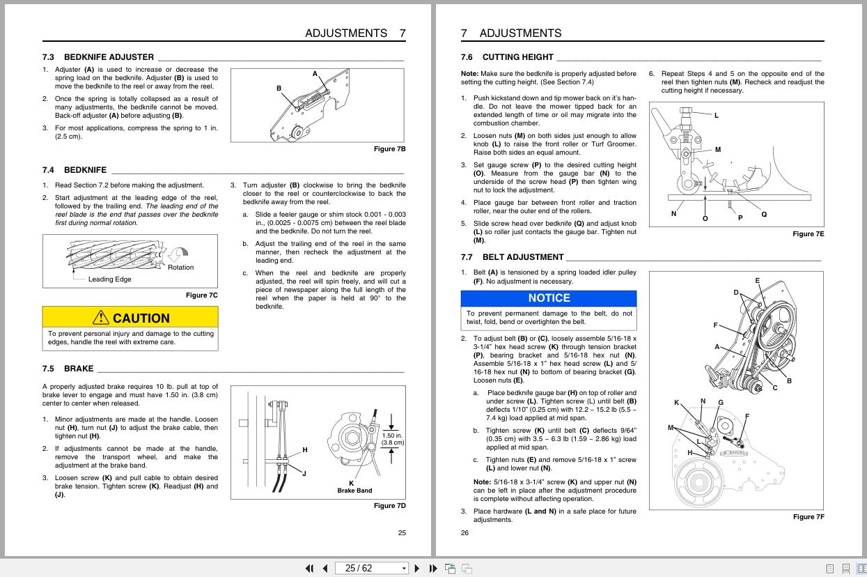 Jacobsen Mower Greens King 500 Series Technical Manual 4131586 D 2018 (2)