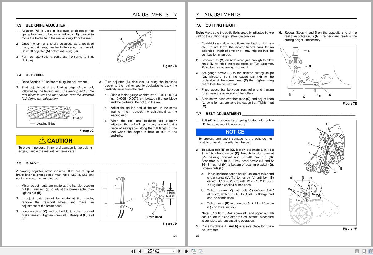Jacobsen Mower Greens King 500 Series Technical Manual 4131586 GB RC 2014 (2)