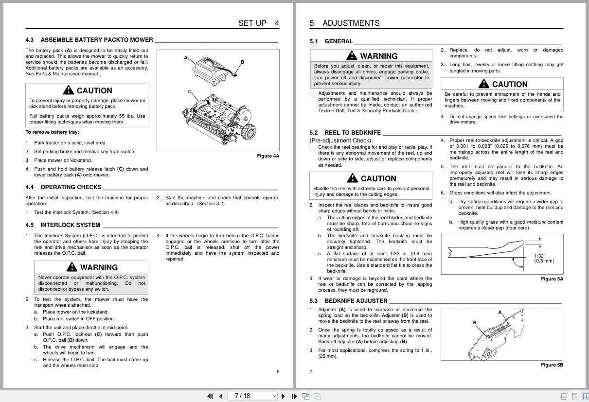 Jacobsen Mower Greens King 522 E Dealer Manual 4104420 GB 2001 (2)