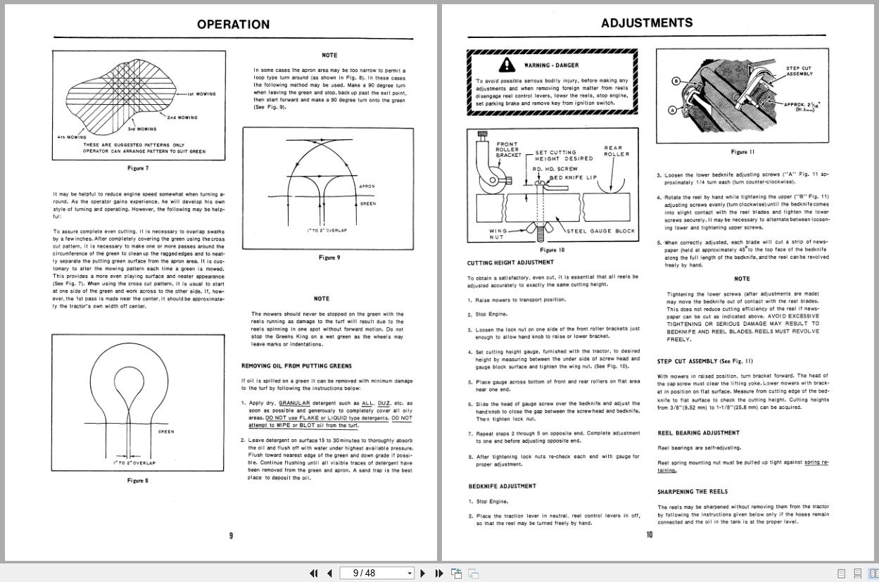 Jacobsen Mower Greens King II Operators Parts Manual 360669 (2)