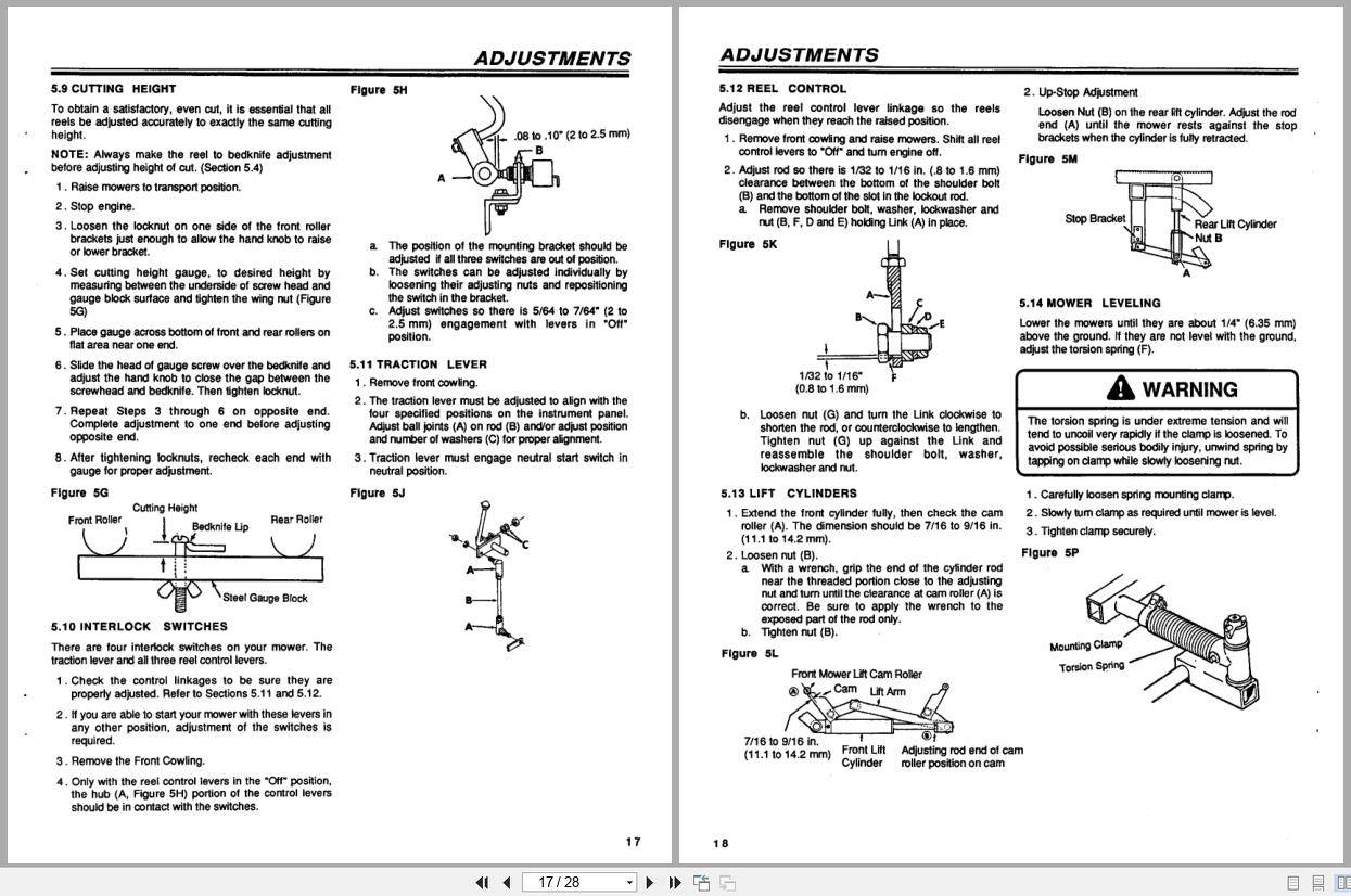 Jacobsen Mower Greens King IV Gas Diesel Safety Operation Manual 3000597 1993 (2)