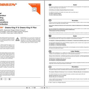 Jacobsen Mower Greens King IV Plus Dealer Manual 2811458 ML1 2001 (1)