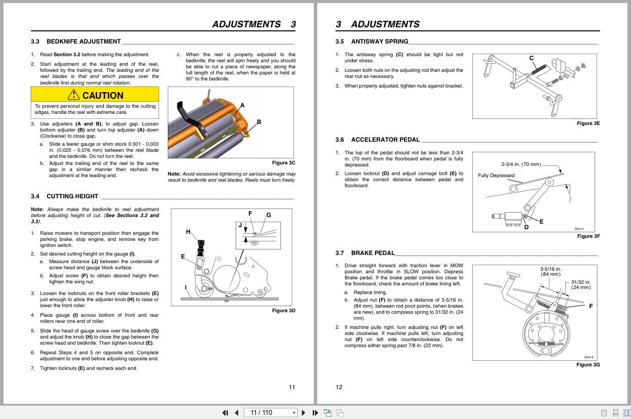 Jacobsen Mower Greens King IV Plus Parts Maintenance Manual 4212746 B 2012 (2)