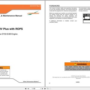 Jacobsen Mower Greens King IV Plus Safety Operation Maintenance Manual 4212747 D 2018 (1)