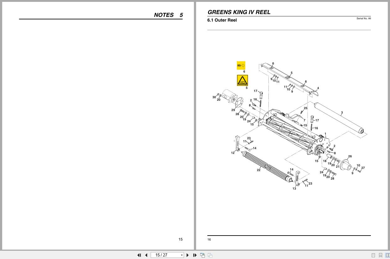 Jacobsen Mower Greens King IV Trueset Reels Instruction Sheet 4258373 P2 2012 (3)