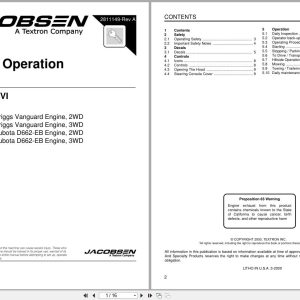 Jacobsen Mower Greens King VI Safety Operation Manual 2811149 A 2000 (1)