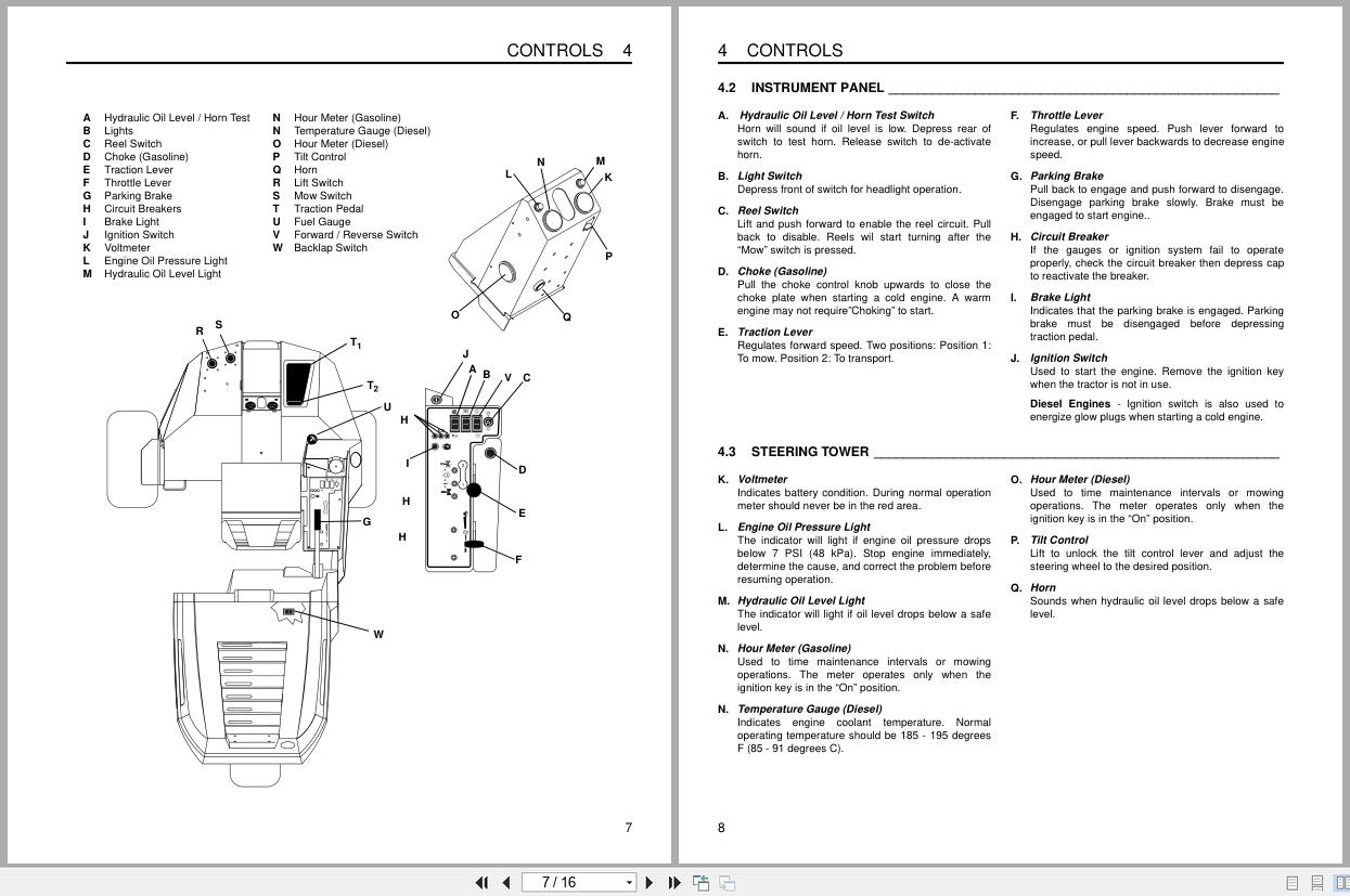 Jacobsen Mower Greens King VI Safety Operation Manual 2811149 A 2000 (2)