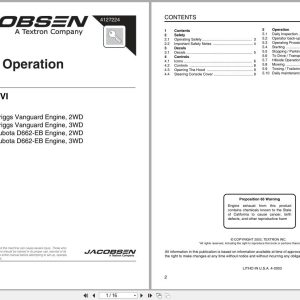 Jacobsen Mower Greens King VI Safety Operation Manual 4127224 2003 (1)