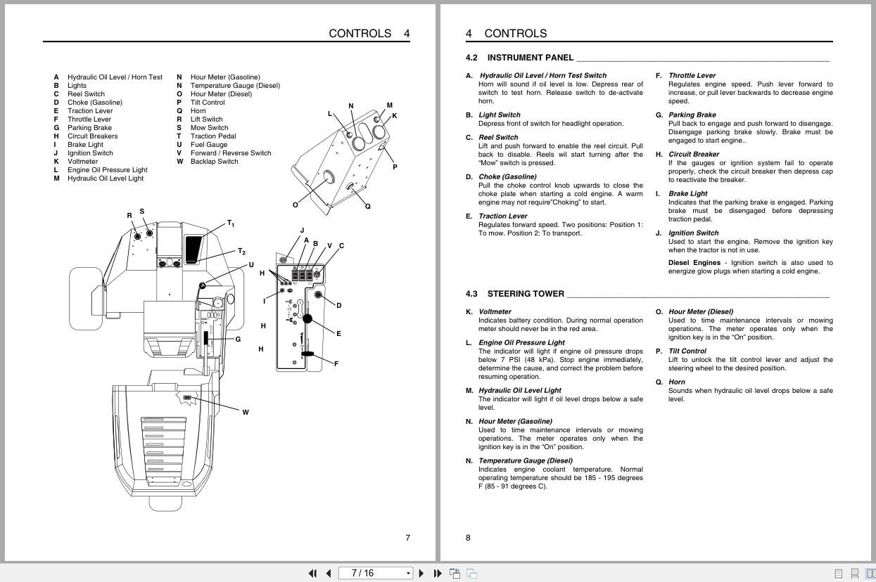 Jacobsen Mower Greens King VI Safety Operation Manual 4127224 2003 (2)