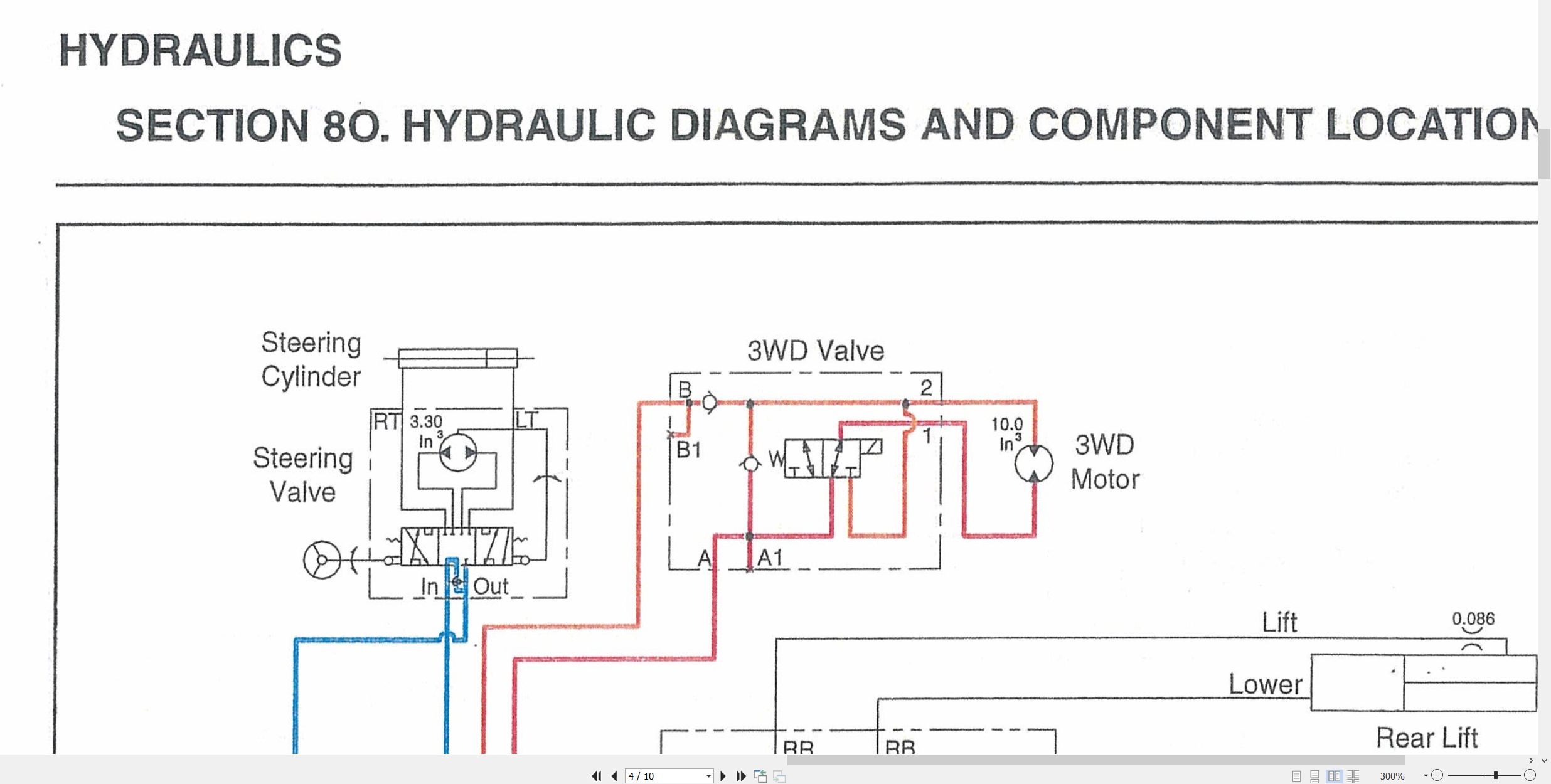 Jacobsen Mower Greens King VI Wiring Hydraulic Schematic (1)