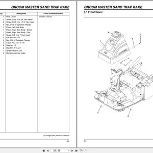 Jacobsen Mower Groom Master Ii Parts Maintenance Manual 4201266 A 2012 (3)