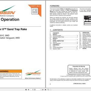 Jacobsen Mower Groom Master II Safety Operation Manual 4130277 2010 (1)