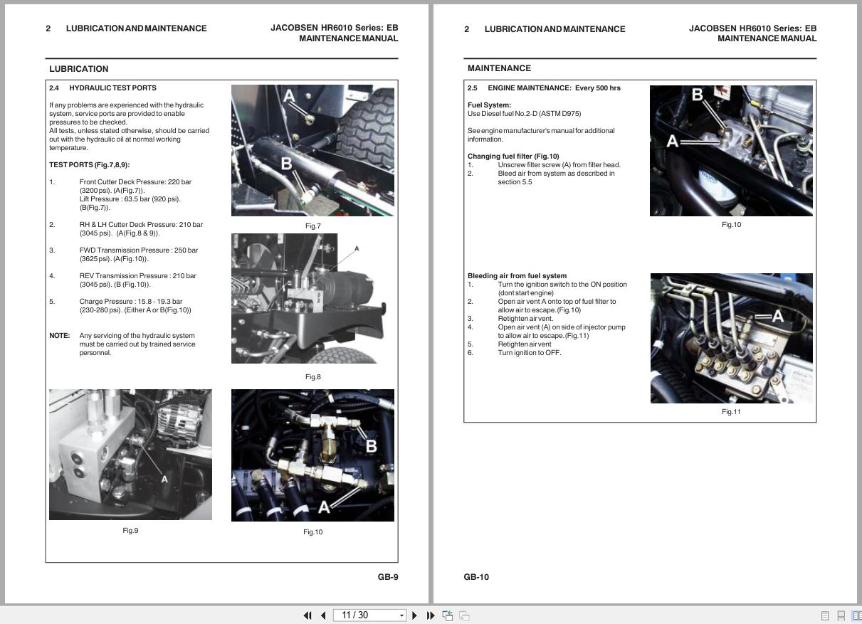 Jacobsen Mower HR 6010 Maintenance Manual 24683G GB R3 2009 (2)