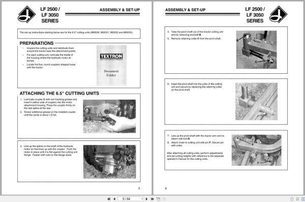 Jacobsen Mower Lf 2500 Lf 3050 Setup Parts Maintenance Manual 4114799 2001 (5)