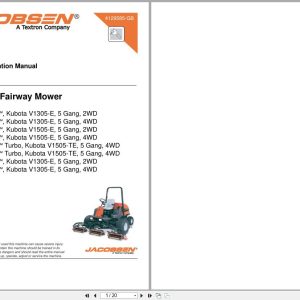 Jacobsen Mower LF 3400 LF 3407 LF 3800 Safety Operation Manual 4129585 GB 20003 (1)