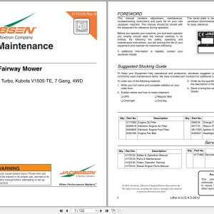 Jacobsen Mower LF 4677 Parts Maintenance Manual 4179103 B 2012 (1)